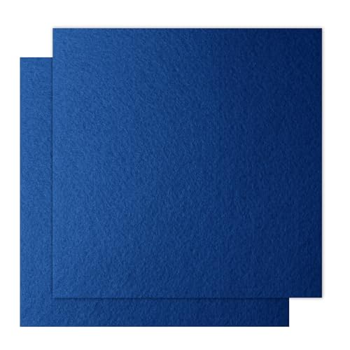 12" x 12" Felt Fabric Sheets for Crafts, Squares Felt Fabric Sheets, 1mm Thick, Non-Woven Felt Paper for DIY Sewing Craft, 2pcs (Azure Blue) - color: Azure Blue