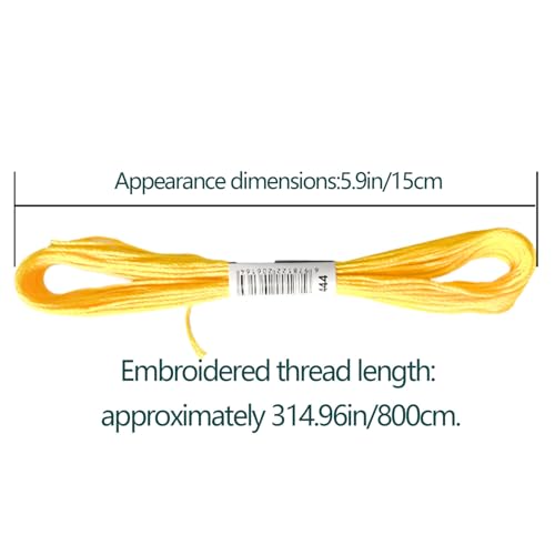 12 Colors Embroidery Thread Set with DMC Codes - 8m Each Skein, Premium Cotton Sewing Floss for Cross Stitch & Needlecraft - color: 12 Colors