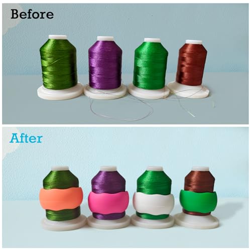 Simthread 20pcs Upgraded Thread Holder/Spool Huggers - color: 20pcs Spool Huggers