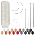 Waxed Thread, Upholstery Needle and Thread 32 Yards Cream - color: Cream, size: 32Yard