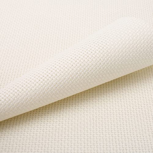 Aida Cloth 14 Count Cross Stitch Fabric,20×60inch (14CT,Ivory) - color: Ivory, size: 14CT