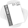 Mat Board Center 8x10 Backing Boards, 10 Pack White Backboards for Frames - size: 8x10