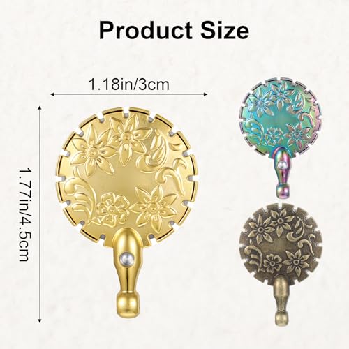 3 PCS Yarn Cutter Pendant Antique Gold Silver Metal Pendant Thread Cutters Floss Round Yarn Cutter Tool Round Shape for DIY Sewing Tools Knitting Supplies