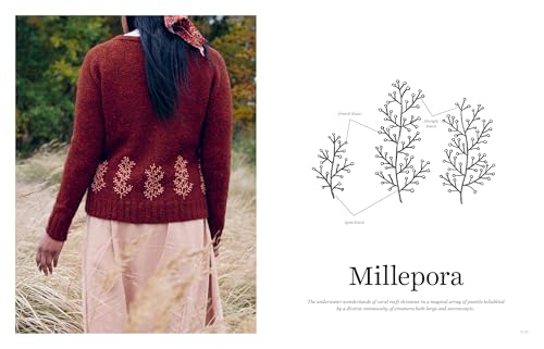Embroidery on Knits: 18 Nature-Inspired Templates for Stitching on Wool