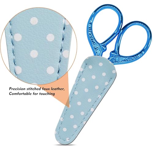 Small Thread Scissors 3.6 inch Stainless Steel Classic Scissors - color: Dark Blue