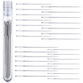 Big Eye Embroidery Needles for Hand Sewing - Four Sizes Set of 28 Large Eye Sewing Needles in Storage Tube