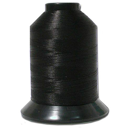 The Beadsmith Nymo Thread, Made of Nylon - color: Black, size: Size F, 1049 Yards
