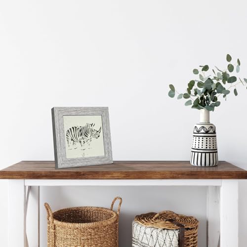 CORE ART 8x8 Picture Frame, Solid Wood Rustic Dark Gray, 2 Pack - color: Dark Grey, size: 8x8 - 2 pack