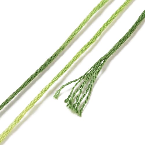18 Skeins 18 Colors 6-Ply Polyester Embroidery Floss Cross Stitch Threads for Jewelry Making Bracelet Stitching Craft Supply 0.5mm,Rainbow Color - color: 18 Skeins,rainbow Color