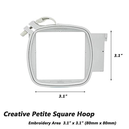 Sew Tech Embroidery Hoop for Viking PFAFF, 3.15x3.15in 80x80mm Small Frame - style: 3.1"x3.1" - PA006