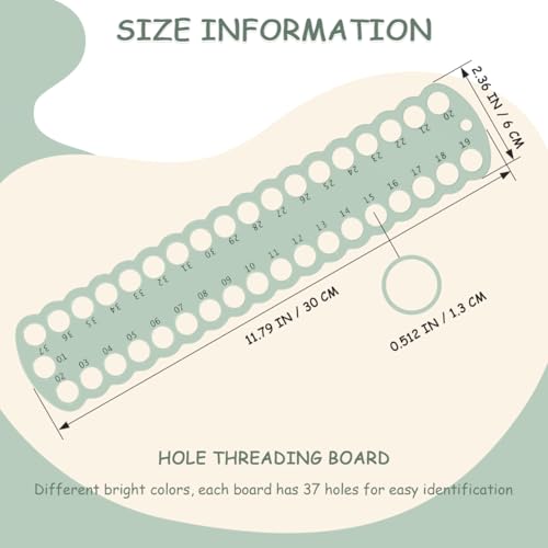 COHEALI 5-Pack Embroidery Floss Organizer Thread Winding Board Cross Stitch Thread Holder Storage Plate for Sewing Storage Craft Floss Sorter Embroidery Projects 11.81 X 2.36 X 0.11 in