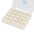 Simthread 25pcs Size L SA155 60WT Prewound Bobbin Thread - White - color: 60wt 25 White