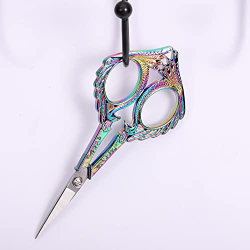 YOUGUOM Cute Craft Scissors, Rainbow Embroidery Scissors - color: Rainbow