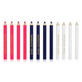 12pcs Fabric Pencil for Sewing, Sewing Washable Pencil (Blue, Pink, White) - color: Blue, Red, White