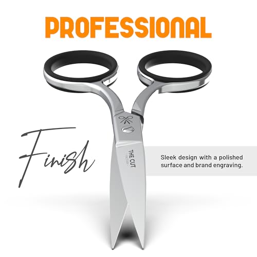 The Cut Factory® Precision Facial Hair Scissor Premium Stainless Steel Grooming Tool for Eyebrows, Mustache & Beard One Tool, All Power – No Fillers, (1x scissors only)