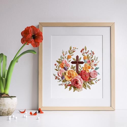 LYMIGER 3 Packs Embroidery Kit for Adults, Embroidery for Beginners (Girl) - color: Girl