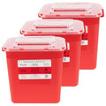 Alcedo Large Sharps Container 2 Gallon (3-Pack) Home & Professional Use