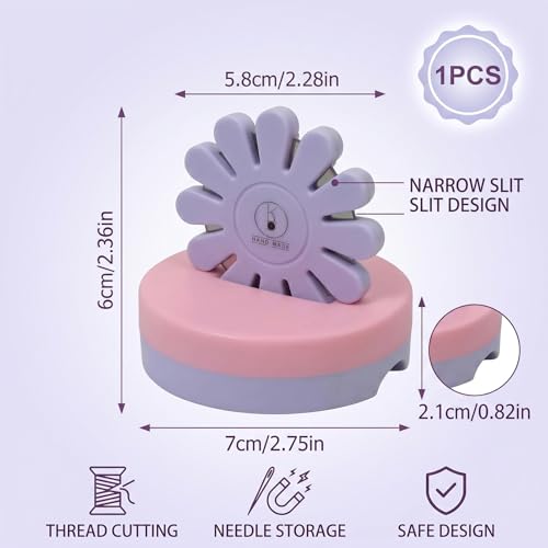 Thread Cutter Sewing Blade Saver Thread Cutter Thread Cutter Tool Thread Cutting Tool Sewing Thread Cutter All Holder Chain Piecing Blade Not Removable Pendant Seam Cutter- Pink (1 PCS -Purple)