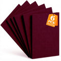 Wine Red Stiff Felt Sheets 2mm Thick for Crafts, 7.8" x 11.8" (6-Pack) - color: Wine Red