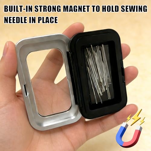 Tatibana Sewing Needle Storage Box, with Acrylic Lid, for Sewing Crafts
