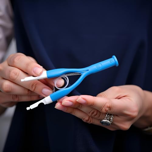 3Pcs Elderly People Automatic Sewing Machine Needle Threader Line Inserter Tool,Sewing Machine Needle Threader, for Hand Sewing Blue One Size,Needle Threader,Sewing Threaders,Sewing Tools