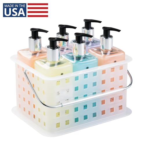 iDesign Small Shower Caddy, Clear Frost - color: Clear Frost, style: Pack of 1