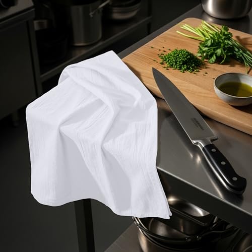 Utopia Kitchen White Flour Sack Towels [24 Pack - 28 x 28 Inch] 100% Cotton - color: White, size: 24 Pack
