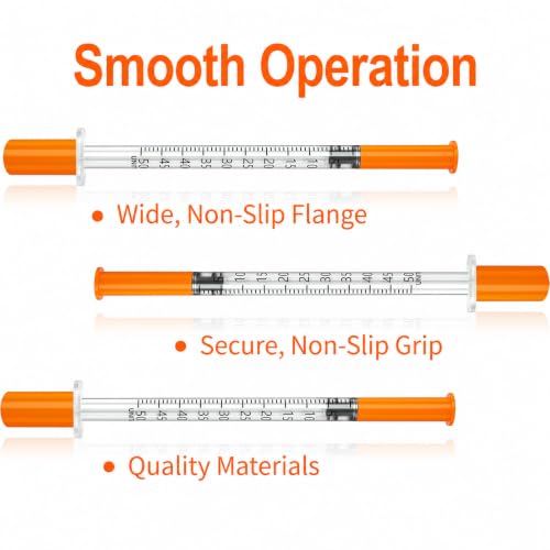 0.5 ml syringe 30G 5/16" with needle, disposable syringes 0.5ml, 100 Pack - size: 0.5ml-30G 5/16", style: 100 Pack