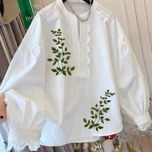 Embroidered Iron on Patches Applique, Two Pairs Green Leaves Patches - color: Two Pairs Green Leaves
