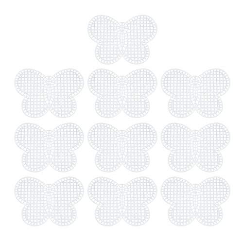 MY MIRONEY 10Pcs Mesh Plastic Canvas Kits, Butterfly Shape - style: Butterfly