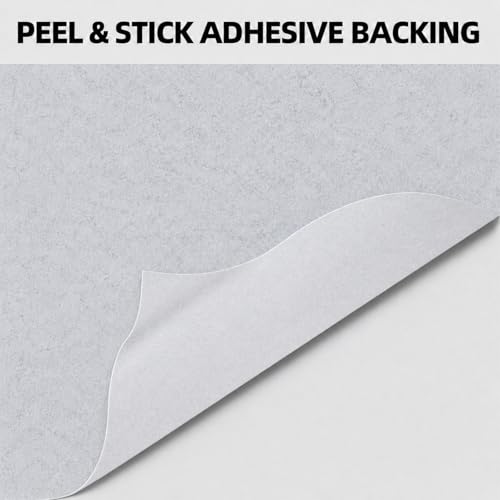 Self Adhesive Felt Sheets, 6PCS 13.4"x10.8" Light Grey - color: Light Grey