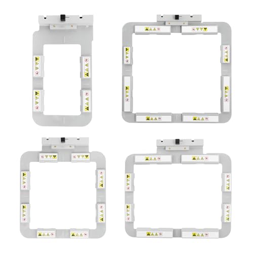 Brewland 4in1 Magnetic Embroidery Hoop Set for Janome MC550E MC500E MC400E - size: 4in1 Set (JA412MK+JA413MK+JA414MK+JA415MK)