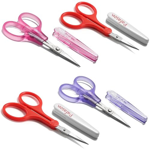 PAFASON Small Travel Sewing Craft Scissors Set Straight Precision Fine Tip - style: Classic