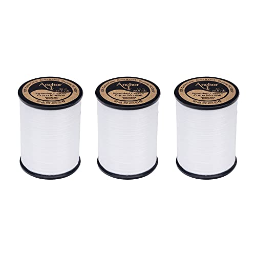 Anchor Cotton Embroidery Floss for Cross Stitching, Snow White, 3-Pack - color: Snow White, size: 32.8y/30m