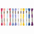 PATIKIL 12 Skeins Embroidery Floss Polyester Embroidery Hand Bright Colors - color: Bright Colors