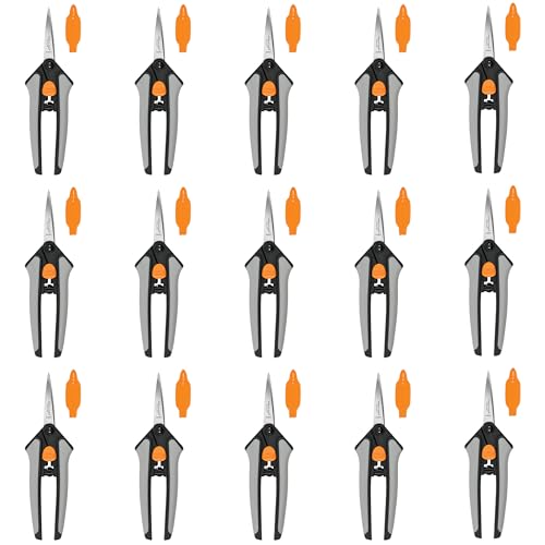 Fiskars 6" Steel Micro-Tip Pruning Snip Set, Garden Scissors, 15-Pack - style: Snips (15-Pack)