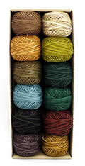 Valdani Pearl Cotton Sz 12 | Earthly Treasures | 110 Yds/Ball - color: Earthly Treasures, size: 12