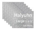 8 MM Furniture Pads 6 Pack, 15'' x12'' Gray Felt Pads for Furniture - color: 6 Pcs