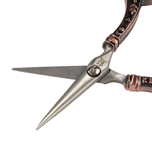 JubileeYarn Decorative Floral Embroidery Craft Scissors - Copper - 1 Scissor - color: Decorative Floral - Copper, size: 1 Scissor