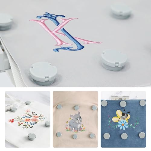 Sew Tech 3pcs Magnetic Embroidery Hoop for Brother 1x2.5 4x4 4x6.75in Round - size: 3in1-AM Set