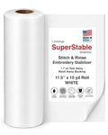 Superpunch Stitch and Rinse Tear Away Stabilizer, 1.7 oz, 11.5 in x 10 yd - size: 11.5" x 10 yards roll