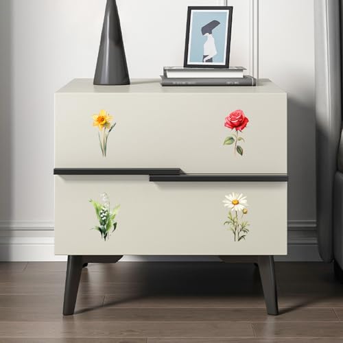 12 Sheets Flower UV DTF Transfers Stickers, Colorful Floral - style: D016