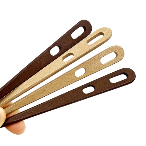 4Pcs Large Two-Eyed Nalbinding Needle Handmade Binding Tool for Weaving