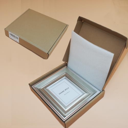 3x4 Silver Picture Frame, Real Glass, MDF, Black Backing, Wall/Tabletop - color: Silver, size: 3x4