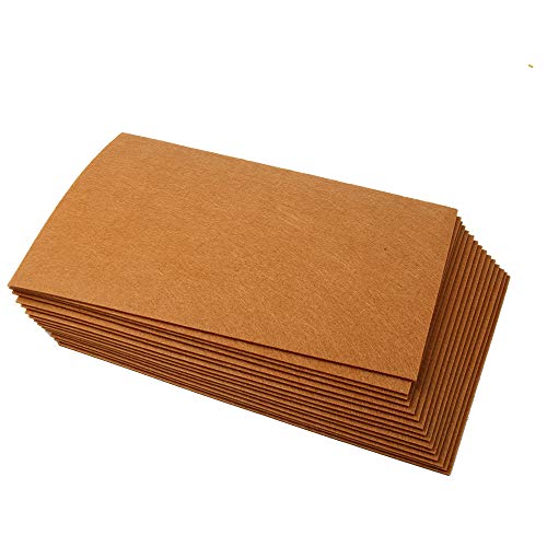 Polyester Felt Sheet Stiff 15 Sheets 20 x 30 cm(7-7/8 X 11-7/8 in 5/64 in Thick) (Saddle Coral) - color: Saddle Coral