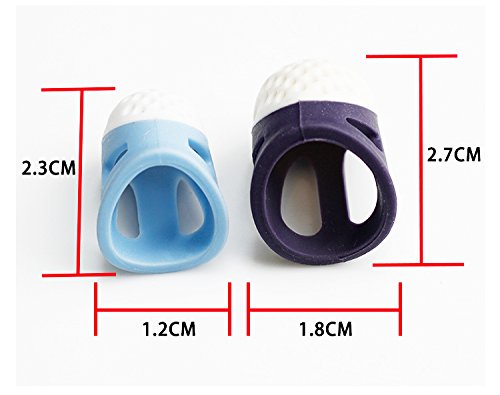 YICBOR 2PCS Silicone Thimble Non-Slip for Sewing Quilting DIY