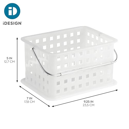 iDesign Small Shower Caddy, Clear Frost - color: Clear Frost, style: Pack of 1