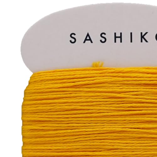 DARUMA Sashiko Thread Card Rolls Set of 3 (32.8 Yards x3) - Sewing & Embroidery, Includes Instruction Manual and Gift Packaging (Thick, Sunflower) - color: Sunflower, style: Thick