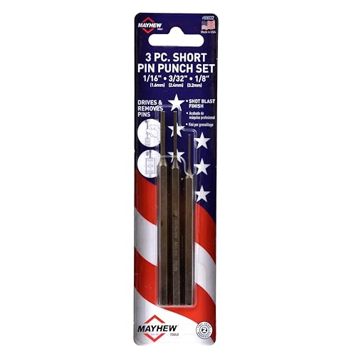 Mayhew Select 89032 Short Pin Punch Set, 3-Piece - style: Short