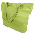 TOPDesign 1-Pack Super Strong Large 12oz Cotton Canvas Tote Bag, Reusable Grocery Shopping Cloth Bag, Fashionable Two-Tone Tote for Crafts, DIY Your Creative Designs - color: Light Green